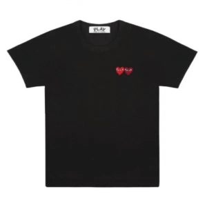 CDG Double Heart Logo Tee