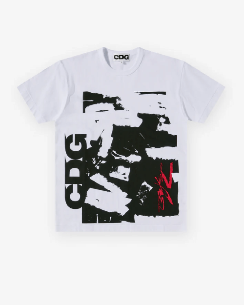 CDG-Futura-T-Shirt-White.png CDG Futura T-Shirt White - Image 1