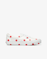 CDG Girl Vans Polka Dot Sneakers White/Red - Image 3