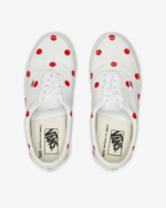 CDG Girl Vans Polka Dot Sneakers White/Red - Image 4