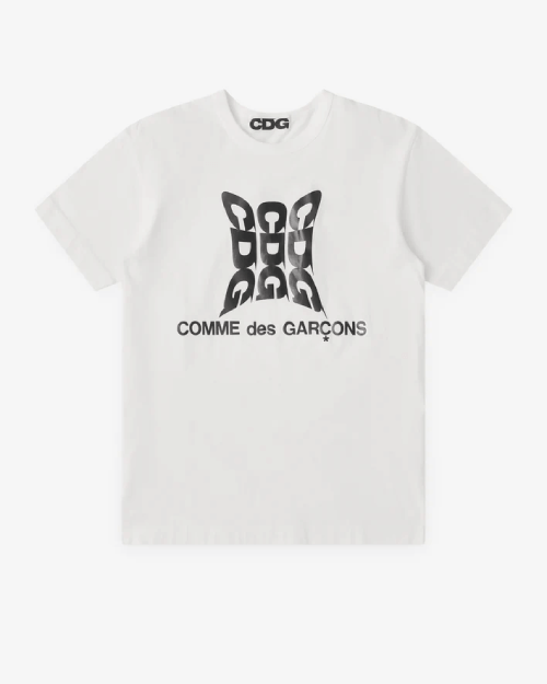 CDG-Logo-T-Shirt-White.png CDG Logo T-Shirt White - Image 1