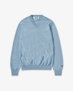 CDG Men Lambswool V Neck Sweater Blue
