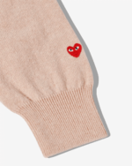 CDG Men Lambswool V Neck Sweater Pink - Image 2