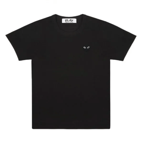 CDG-Play-Black-Heart-With-Eye-T-shirt.png CDG Play Black Heart With Eye T-shirt - Image 1