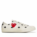 CDG Play Converse Polka Dot Red Heart Chuck Taylor All Star ’70 Low Sneakers