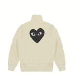 CDG Play Sweatshirt with Big Heart Ivory - Image 2