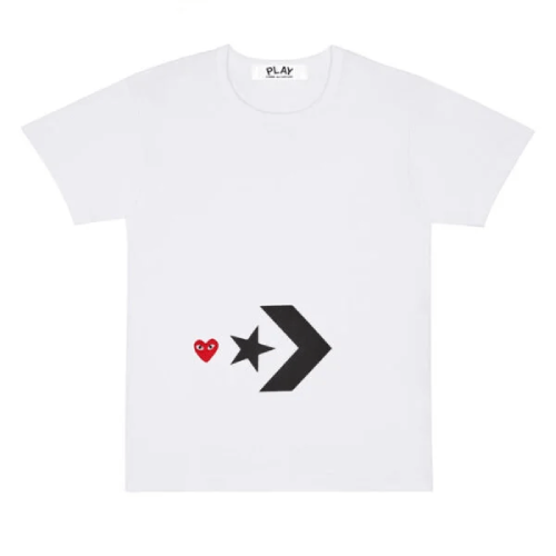 CDG-Play-Together-X-Converse-T-Shirt-White.png CDG Play Together X Converse T-Shirt White - Image 1