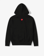 CDG Play Unisex Reverse Red Heart Zip Hooded
