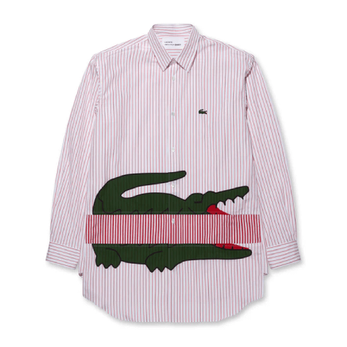 CDG-Shirt-Lacoste-Mens-Cotton-Check-Shirt-Print-A-2.png CDG Shirt Lacoste Men’s Cotton Check Shirt Print A-2 - Image 1
