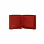 CDG Wallet Polka Dot Printed Full Zip Around Wallet Red SA7100PD - Image 2