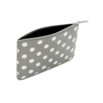 CDG Wallet Polka Dot Printed Zip Pouch Grey SA5100PD - Image 2