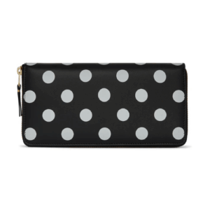 CDG Wallet Polka Dots Printed Black SA0110PD