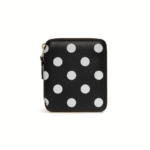 CDG Polka Dot Full Zip Wallet Black SA2100PD