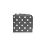 CDG Wallet Polka Dots Printed Zip Around Wallet Grey SA3100PD