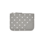 CDG Wallet Wallet Polka Dot Printed Zip Pouch Grey SA8100PD