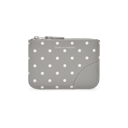 CDG-Wallet-Wallet-Polka-Dot-Printed-Zip-Pouch-Grey-SA8100PD.png CDG Wallet Wallet Polka Dot Printed Zip Pouch Grey SA8100PD - Image 1