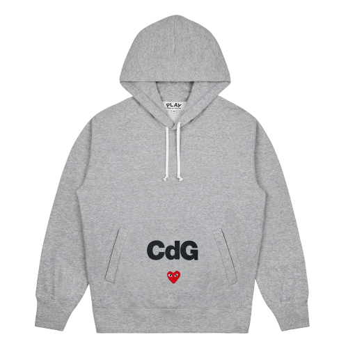 CDG-x-PLAY-Hoodie-Grey-1.png CDG x PLAY Hoodie – Grey - Image 1