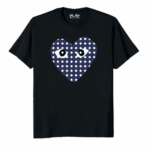 Comme Des Garçons Blue Heart Shirt