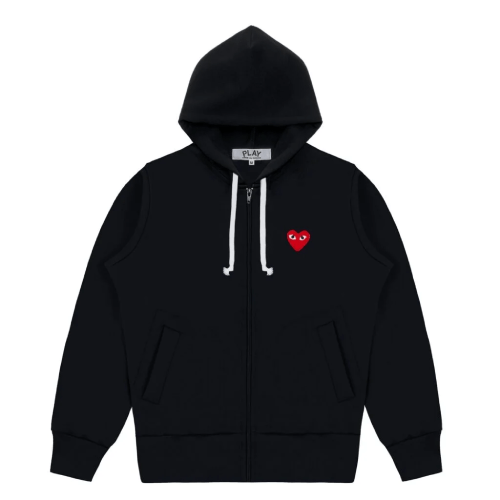 Comme-Des-Garcons-CDG-Play-Zipper-Hoodie.png Comme Des Garcons CDG Play Zipper Hoodie - Image 1