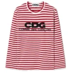 Comme des Garcons Long Sleeved Stripe T-Shirt - Image 2