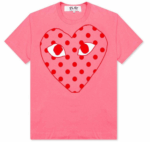 Comme des Garçons Play Pastelle Polka Dot Tee