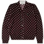 Comme des Garçons Play Polka Dot Cardigan Sweater