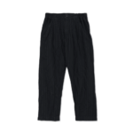 CDG Crushed Polyester Stripe Pant Black
