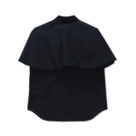 Cdg Cotton Frill Front Blouse - Black - Image 2